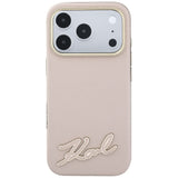 Husa de protectie Karl Lagerfeld compatibil cu iPhone 18 Pro Max / iPhone 17 Pro Max, Roz
