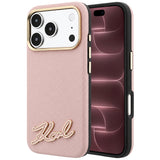 Husa de protectie Karl Lagerfeld compatibil cu iPhone 18 Pro Max / iPhone 17 Pro Max, Roz