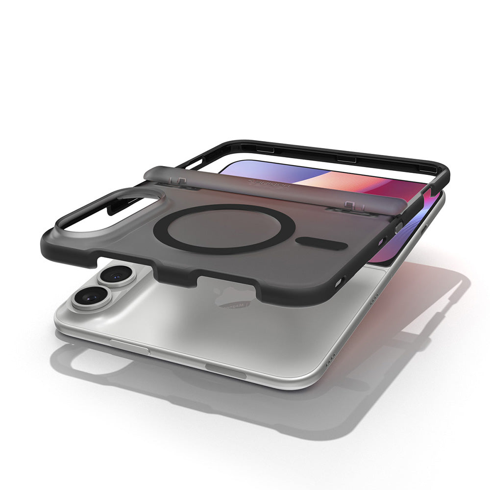 Husa de protectie Spigen Ultra Hybrid Pro compatibil cu iPhone Duo, Gri