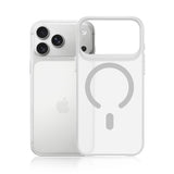 Husa de protectie 3mk Smoke MagCase compatibil cu iPhone 17 Pro Max / iPhone 18 Pro Max, Alb