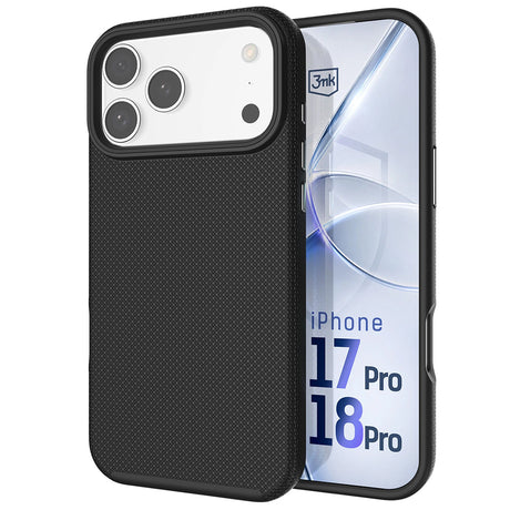 Husa de protectie 3mk Fortis MagCase compatibil cu iPhone 17 Pro / iPhone 18 Pro, Negru