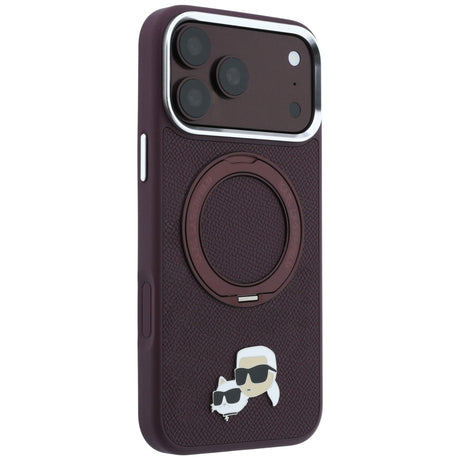 Husa de protectie Karl Lagerfeld compatibil cu iPhone 17 Pro Max / iPhone 18 Pro Max, Bordo