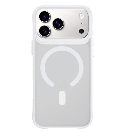 Husa de protectie 3mk Smoke MagCase compatibil cu iPhone 17 Pro Max / iPhone 18 Pro Max, Alb