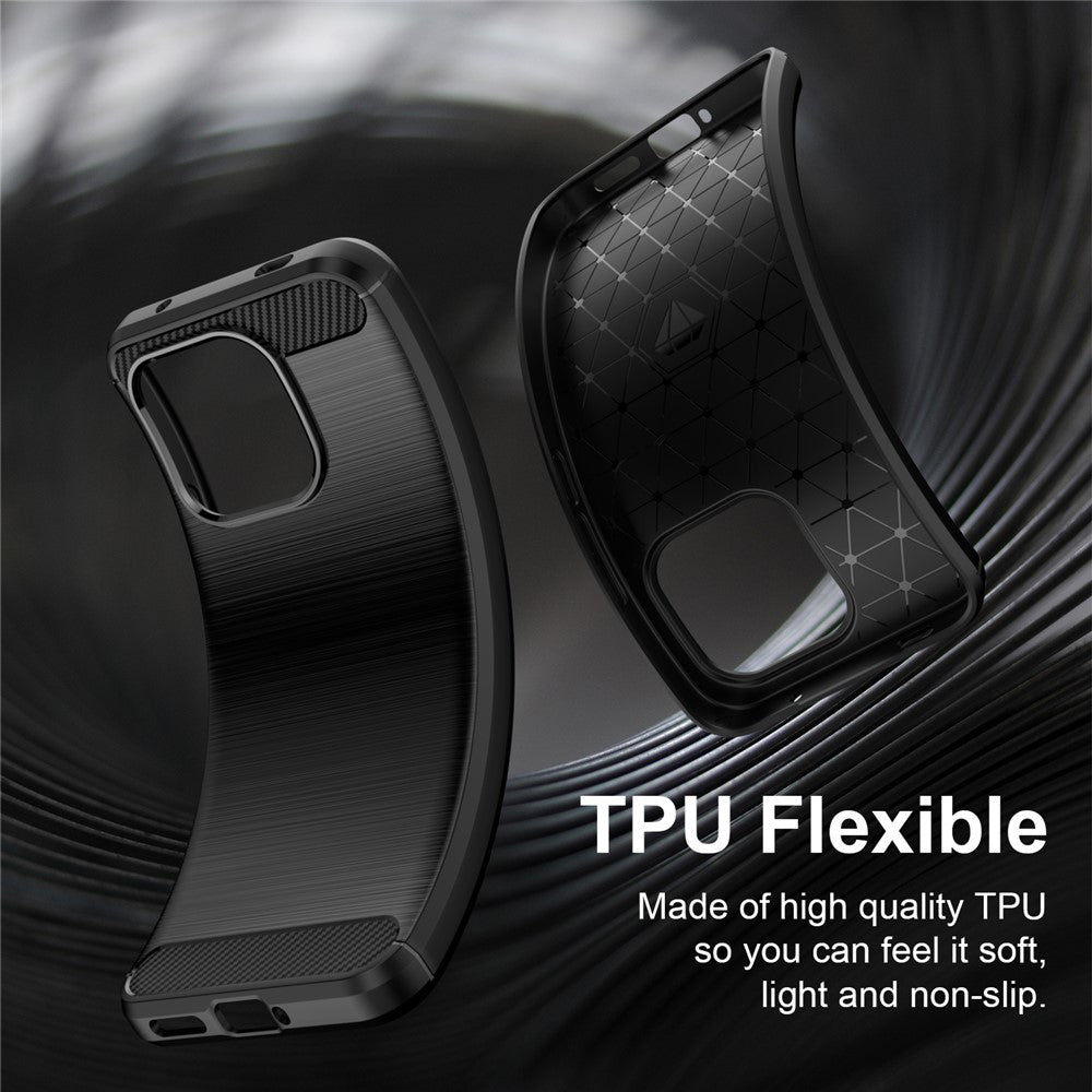 Husa de protectie Techsuit Carbon Silicone compatibil cu Xiaomi Redmi Note 17 Pro Max, Negru