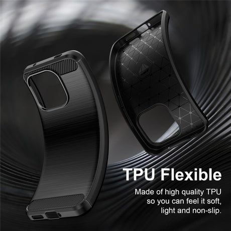 Husa de protectie Techsuit Carbon Silicone compatibil cu Xiaomi Redmi Note 17 Pro Max, Negru