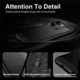 Husa de protectie Techsuit Carbon Silicone compatibil cu Xiaomi Redmi Note 17 Pro Max, Negru