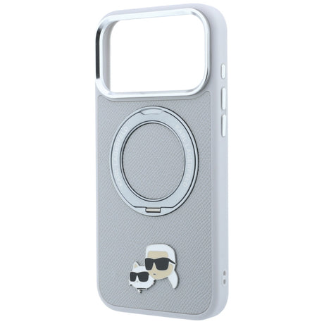 Husa de protectie Karl Lagerfeld compatibil cu iPhone 18 Pro / iPhone 17 Pro, Gri