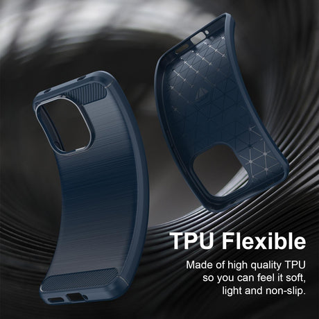 Husa de protectie Techsuit Carbon Silicone compatibil cu Xiaomi Redmi Note 17 Pro 5G, Albastru