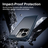 Husa de protectie Techsuit Carbon Silicone compatibil cu Xiaomi Redmi Note 17 Pro 5G, Albastru