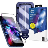 Folie de protectie 3mk HardGlass Max compatibil cu iPhone 17 Pro / iPhone 18 Pro, Negru