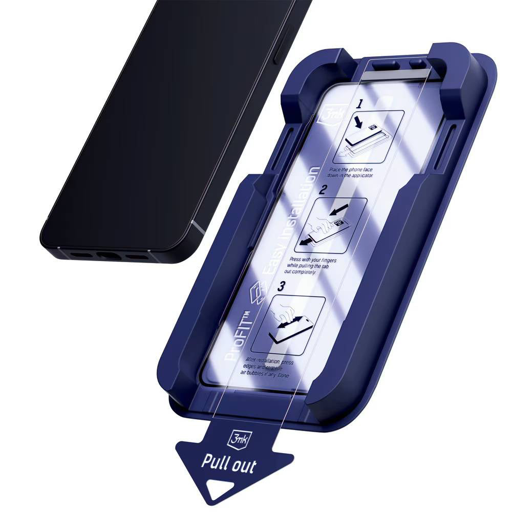 Folie de protectie 3mk HardGlass Max compatibil cu iPhone 17 Pro Max / iPhone 18 Pro Max, Negru
