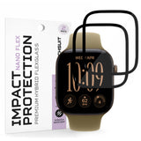 Folie de protectie smartwatch Techsuit compatibil cu Apple Watch 12 42mm, Negru