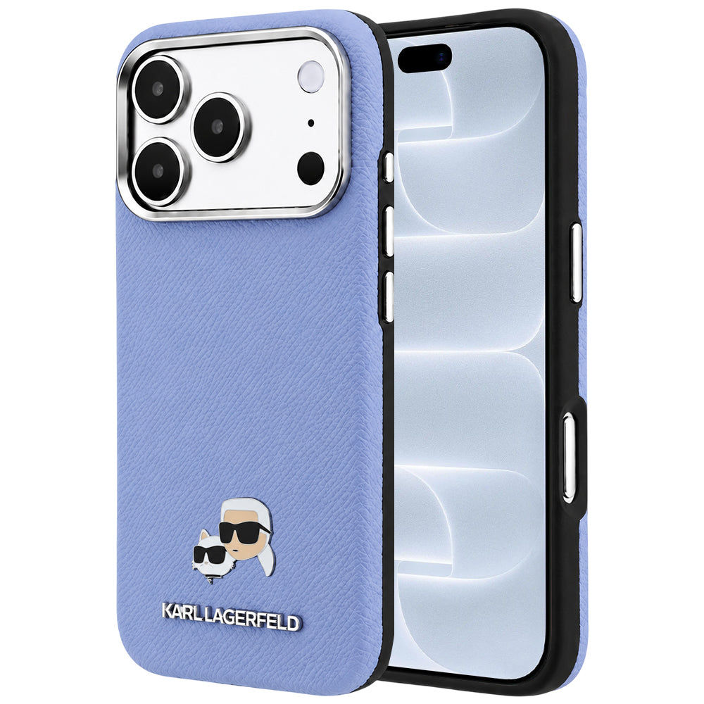 Husa de protectie Karl Lagerfeld compatibil cu iPhone 18 Pro / iPhone 17 Pro, Albastru