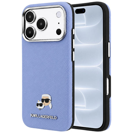 Husă Karl Lagerfeld albastră pentru iPhone 18 Pro / iPhone 17 Pro