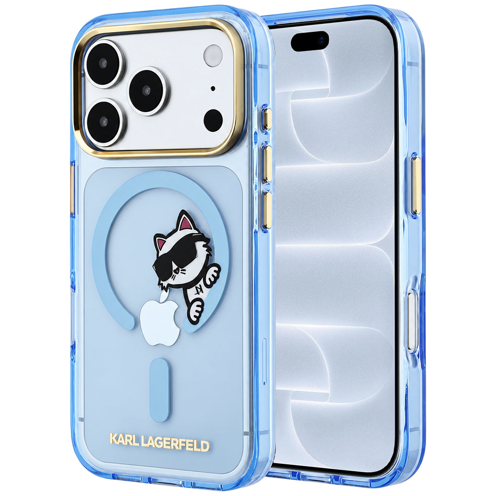 Husa de protectie Karl Lagerfeld compatibil cu iPhone 18 Pro / iPhone 17 Pro, Albastru