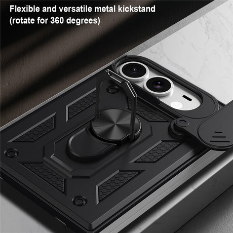 Husa de protectie Techsuit CamShield Series compatibil cu iPhone Duo, Negru