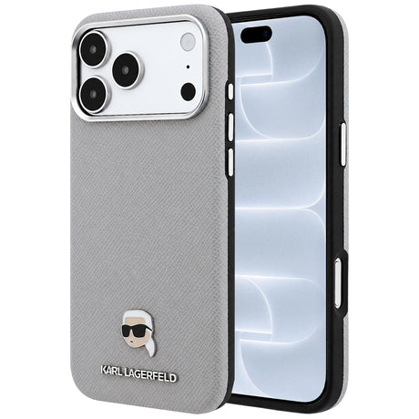 Husă de protecție Karl Lagerfeld pentru iPhone 18 Pro / iPhone 17 Pro, gri