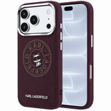 Husa de protectie Karl Lagerfeld compatibil cu iPhone 18 Pro / iPhone 17 Pro, Roșu Inchis