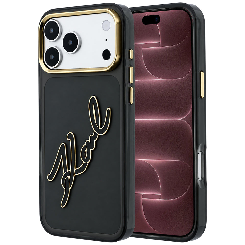 Husa de protectie Karl Lagerfeld compatibil cu iPhone 17 Pro Max / iPhone 18 Pro Max, Negru