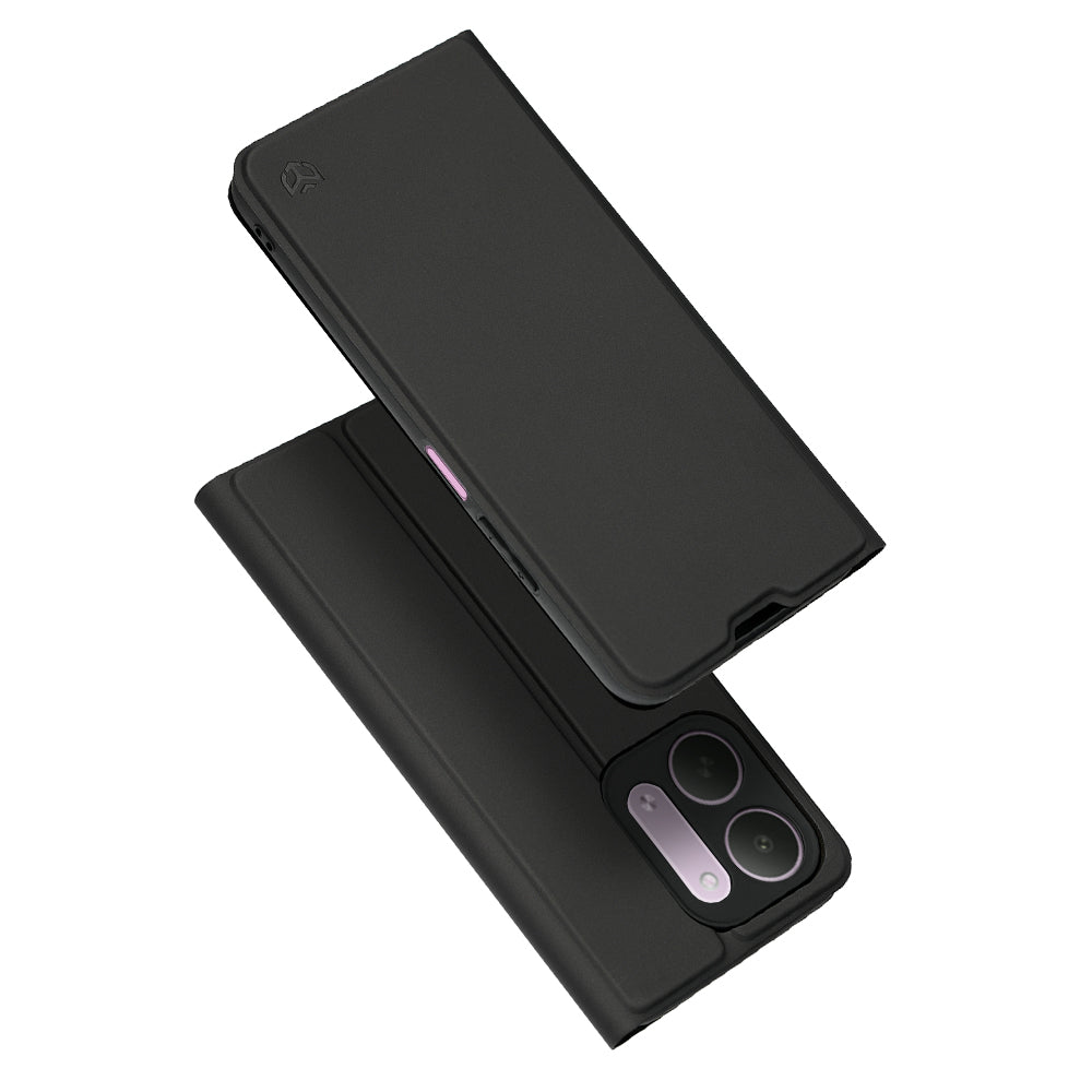Husa de protectie Techsuit Magskin Book compatibil cu Xiaomi Redmi 17C 5G, Negru