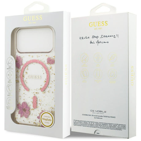 Husa de protectie Guess compatibil cu iPhone 17 Pro Max / iPhone 18 Pro Max, Roz