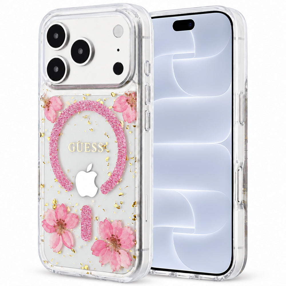 Husa de protectie Guess compatibil cu iPhone 18 Pro / iPhone 17 Pro, Roz