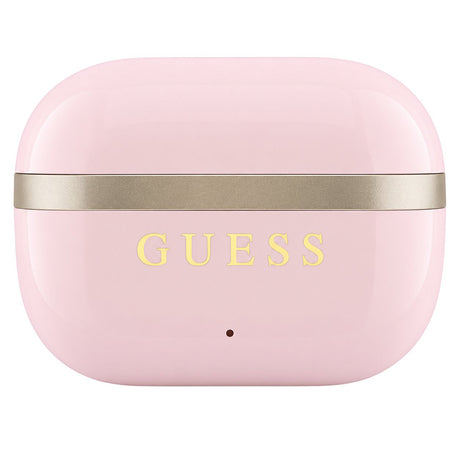 Casti In-ear, BT, TWS - Guess Glossy Gold Line Classic (GUTWSN2HGGSP) - Pink
