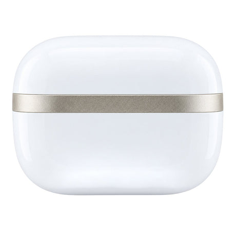 Casti In-ear, BT, TWS - Guess Glossy Gold Line Classic (GUTWSN2HGGSH) - White
