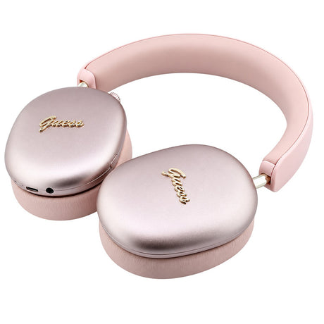 Casti Wireless Guess Metal Script Logo (GUBHP10HMBSP), BT 5.4, ENC, Roz