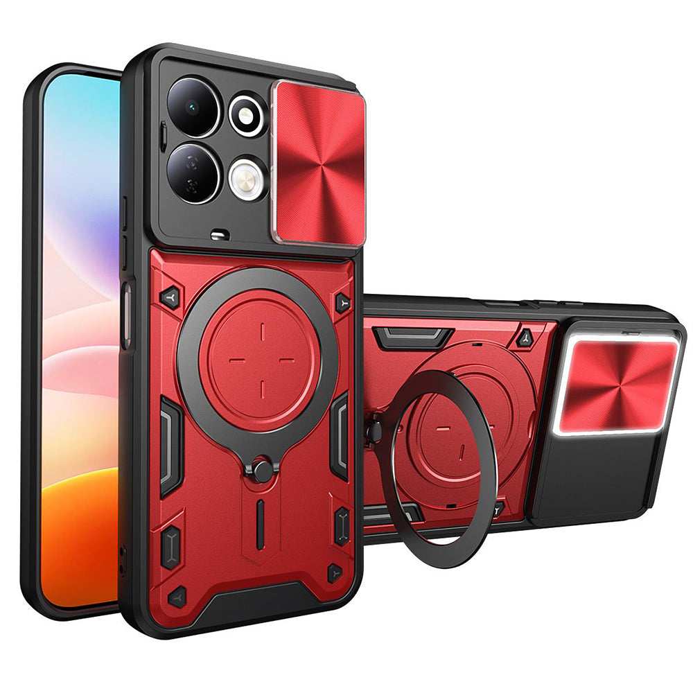Husa de protectie Techsuit CamGuard Pro compatibil cu Xiaomi Redmi 17 4G / Redmi 17 5G, Roșu