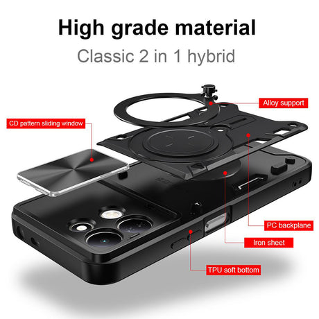 Husa de protectie Techsuit CamGuard Pro compatibil cu Xiaomi Redmi 17 4G / Redmi 17 5G, Roșu