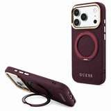 Husa de protectie Guess compatibil cu iPhone 17 Pro / iPhone 18 Pro, Bordo