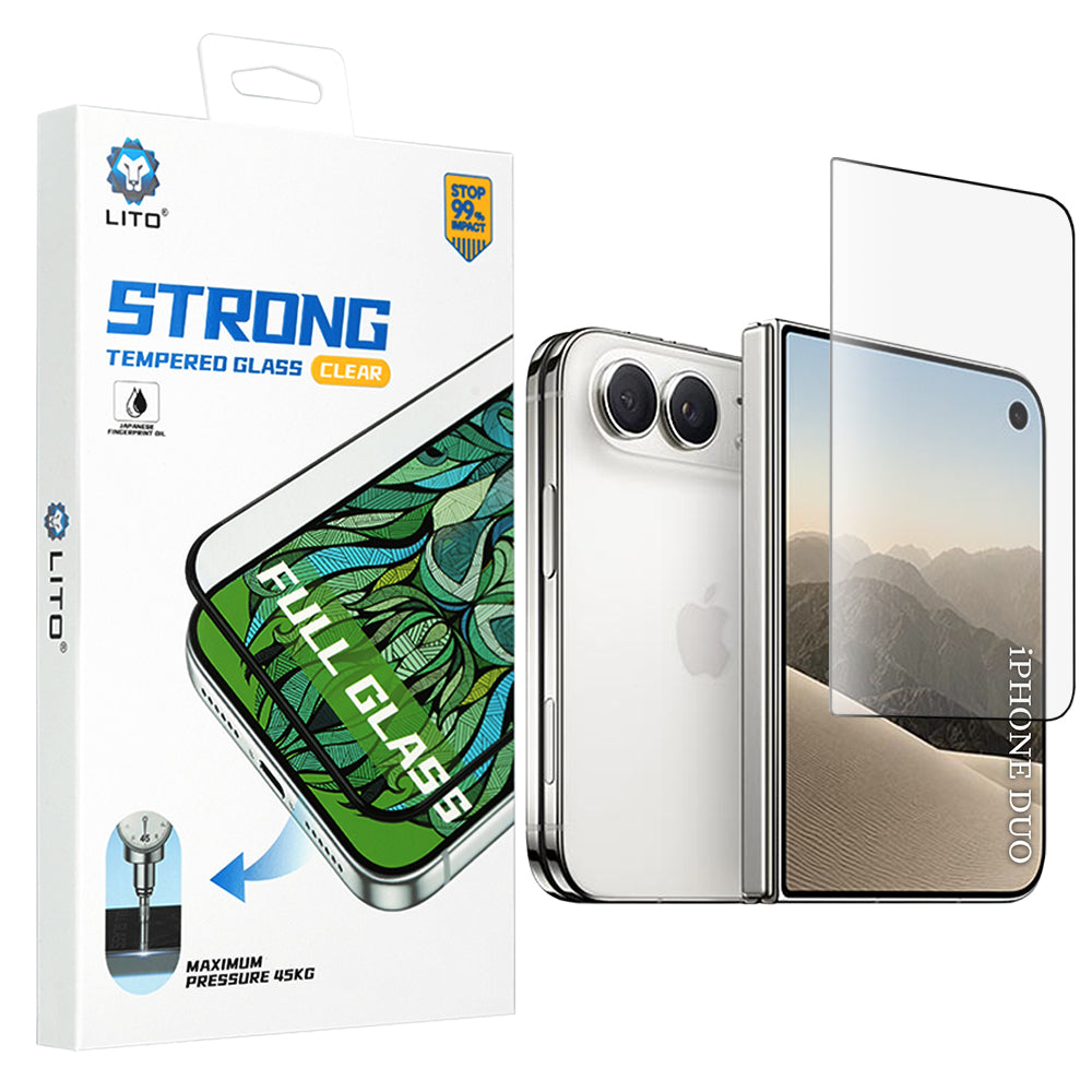 Folie de protectie Lito D+ Max Strong compatibil cu iPhone Duo, Negru