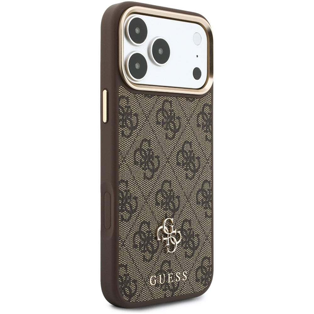 Husa de protectie Guess Hardcase 4G compatibil cu iPhone 18 Pro / iPhone 17 Pro, Maro