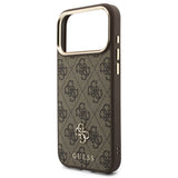 Husa de protectie Guess Hardcase 4G compatibil cu iPhone 18 Pro Max / iPhone 17 Pro Max, Maro