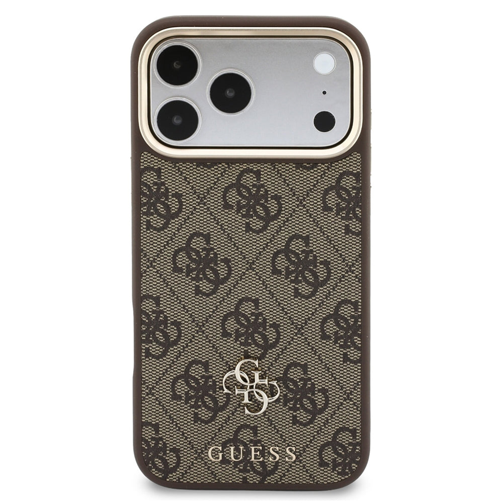Husa de protectie Guess Hardcase 4G compatibil cu iPhone 18 Pro Max / iPhone 17 Pro Max, Maro