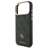 Husa de protectie Guess Hardcase 4G compatibil cu iPhone 18 Pro / iPhone 17 Pro, Negru