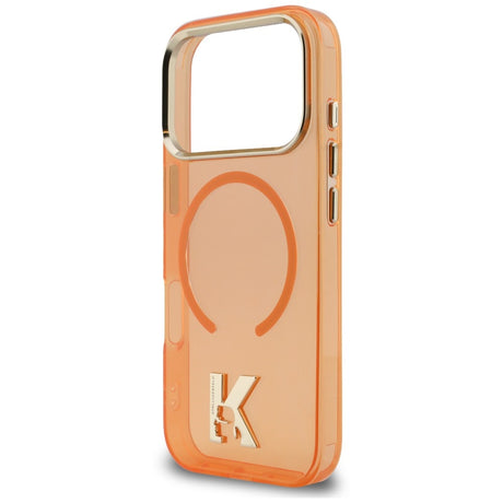 Husa de protectie Karl Lagerfeld compatibil cu iPhone 17 Pro / iPhone 18 Pro, Portocaliu