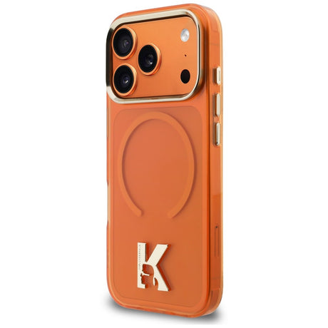 Husa de protectie Karl Lagerfeld compatibil cu iPhone 17 Pro Max / iPhone 18 Pro Max, Portocaliu