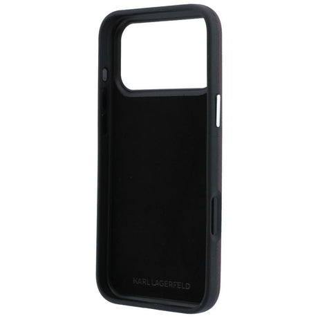 Husa de protectie Karl Lagerfeld Saffiano compatibil cu iPhone 18 Pro / iPhone 17 Pro, Bordo