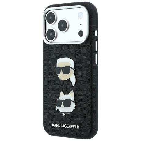Husa de protectie Karl Lagerfeld Saffiano compatibil cu iPhone 18 Pro / iPhone 17 Pro, Negru