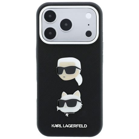 Husa de protectie Karl Lagerfeld Saffiano compatibil cu iPhone 18 Pro Max / iPhone 17 Pro Max, Negru