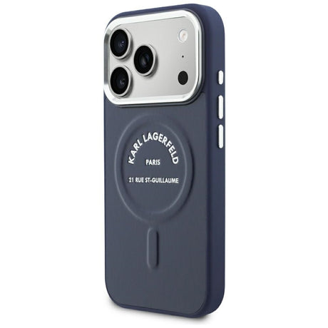 Husa de protectie Karl Lagerfeld compatibil cu iPhone 18 Pro Max / iPhone 17 Pro Max, Albastru
