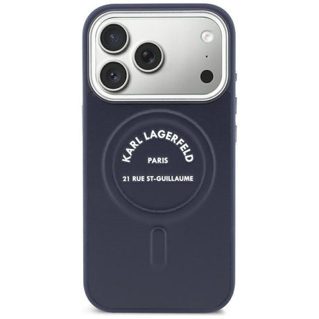 Husa de protectie Karl Lagerfeld compatibil cu iPhone 18 Pro Max / iPhone 17 Pro Max, Albastru
