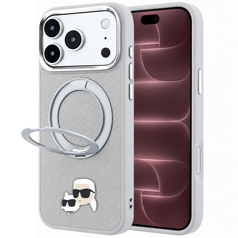 Husa de protectie Karl Lagerfeld compatibil cu iPhone 17 Pro Max / iPhone 18 Pro Max, Gri