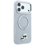 Husa de protectie Karl Lagerfeld compatibil cu iPhone 17 Pro Max / iPhone 18 Pro Max, Gri