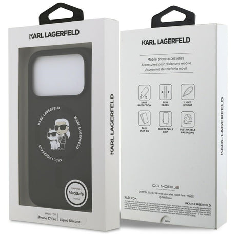 Husa de protectie Karl Lagerfeld compatibil cu iPhone 18 Pro Max / iPhone 17 Pro Max, Negru