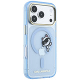 Husa de protectie Karl Lagerfeld compatibil cu iPhone 17 Pro Max / iPhone 18 Pro Max, Albastru