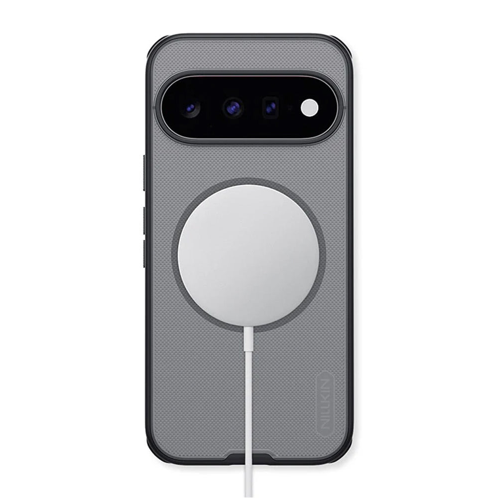 Husa de protectie Nillkin Super Frosted Shield Pro Magnetic compatibil cu Google Pixel 11, Negru Transparent