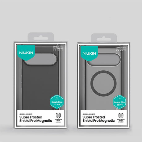 Husă Nillkin Super Frosted Shield Pro pentru Google Pixel 11 Pro, neagră